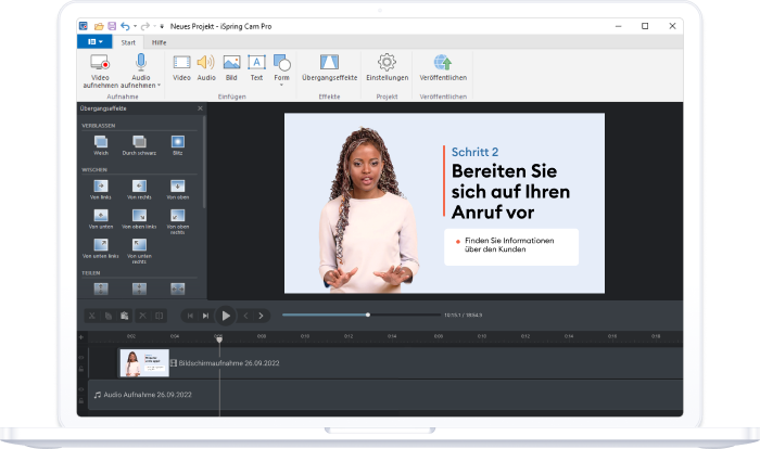 iSpring Cam Pro Screencast mit iSpring Cam Pro erstellen