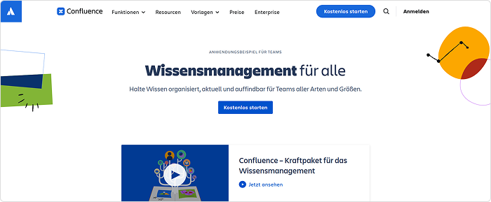 Confluence Wissensdatenbank-Software