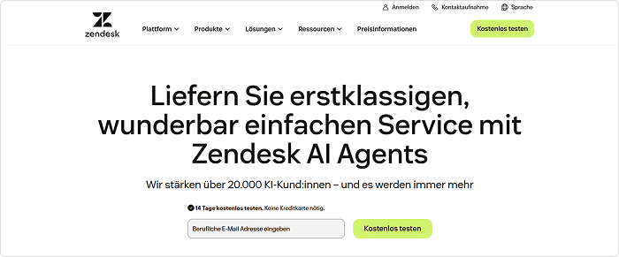 Zendesk Wissensdatenbank-Software