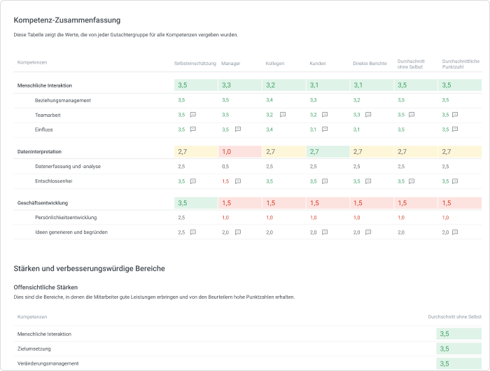 Kompetenz-Zusammenfassung Qualifikationsmatrix: Kompetenz-Zusammenfassung