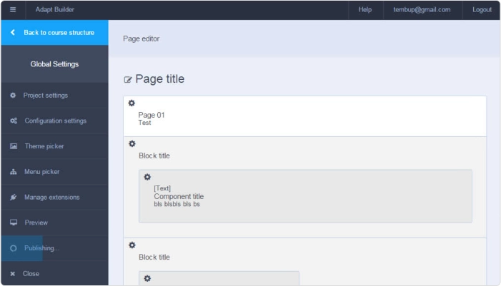 Adapt Learning Adapt Learning SCORM-Editor