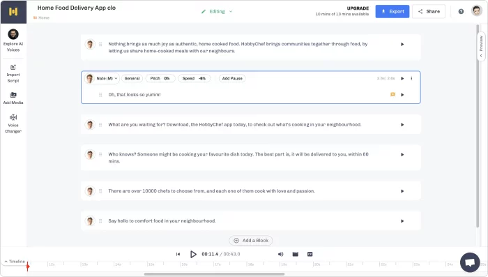Text to Speech mit Murf AI auf Deutsch umwandeln