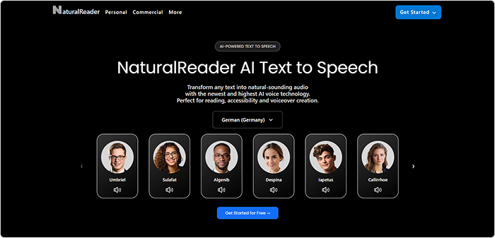 Text to Speech mit NaturalReader auf Deutsch umwandeln