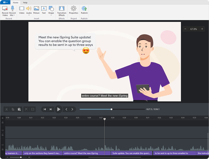 iSpring Suite Video-Untertitel mit iSpring Suite erstellen