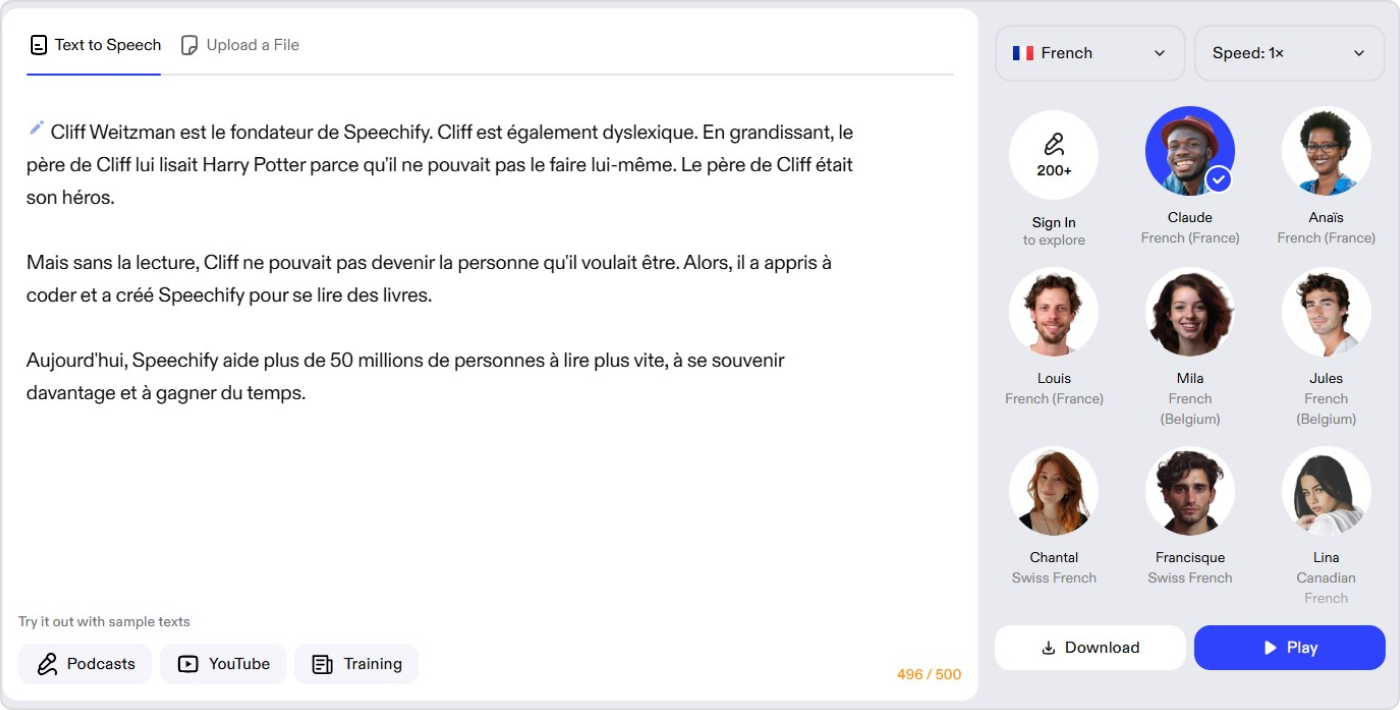 Speechify Speechify Text-to-Speech-Programm