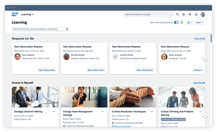SAP SuccessFactors Learning LMS-System SAP SuccessFactors Learning