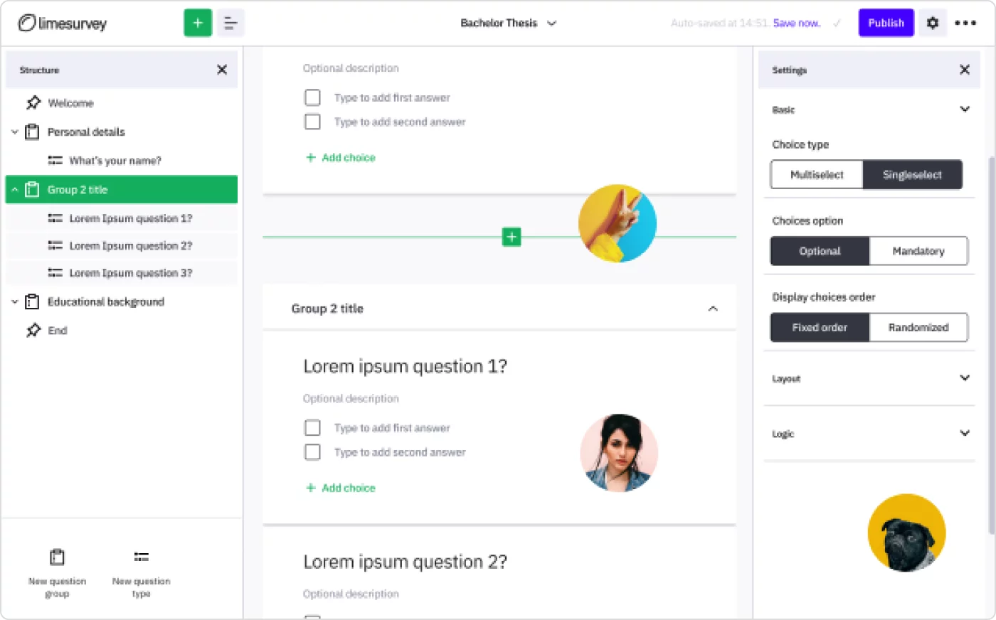 LimeSurvey Umfrage mit LimeSurvey erstellen